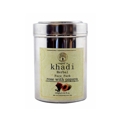 Vagad's Khadi Rose with Papaya Herbal Face Pack